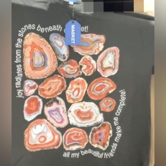 Market smiley, radiating joy, T-shirt, size large new in the bag - Picture 5 of 7